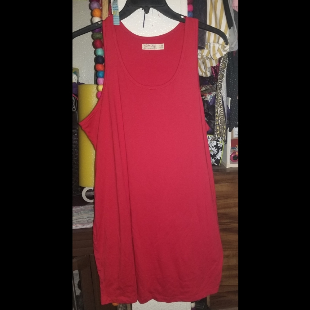 XXL (20) Red Faded Glory Tank Dress💃